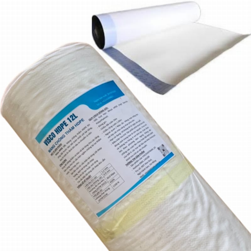 Màng chống thấm HDPE được ứng dụng phổ biến để chống thấm cho tầng hầm, bảo vệ kết cấu bê tông khỏi sự xâm nhập của nước ngầm, đảm bảo tuổi thọ và sự khô ráo cho không gian sử dụng.